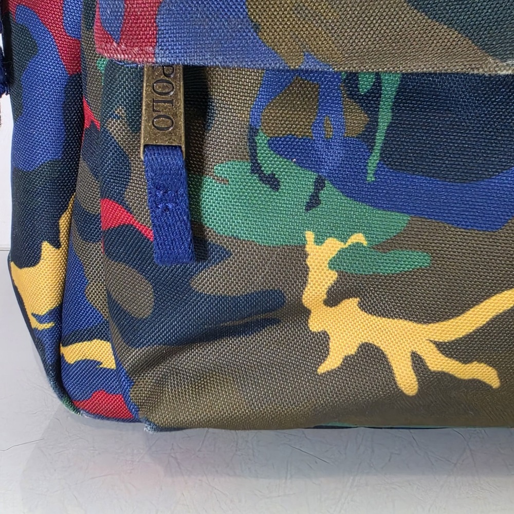 Polo Ralph Lauren Backpack With RARE Multicolor Camouflage Print - Used - Picture 7 of 16